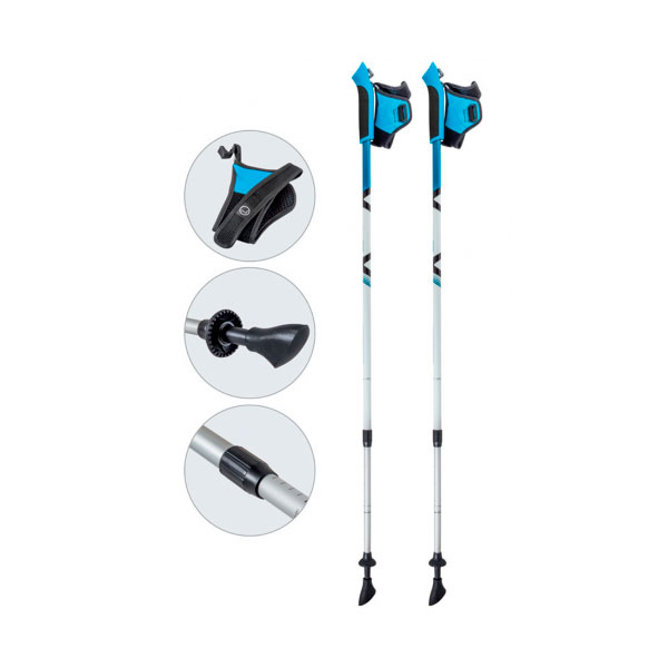 Палки для скандинавской ходьбы Ecos телескопические AQD-B017